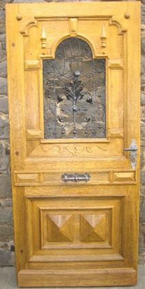 Antike Musselinglas-Türen Gründerzeit Eiche