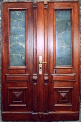 Antike Zimmertüren mit Glas Gründerzeit Lärche
