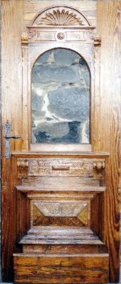 Antike Musselinglas-Türen Gründerzeit Lärche