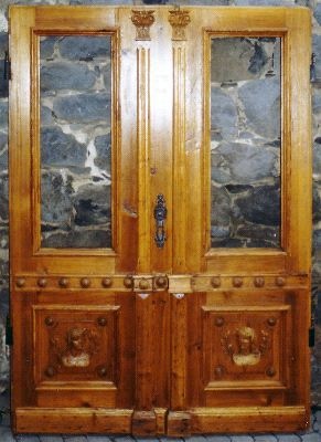 Antike Zimmertüren mit Glas Klassizismus Fichte/Tanne