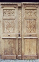 Antike Zimmertüren mit Glas Louis XVI 