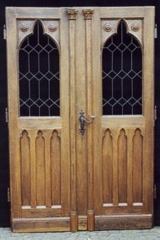 Schlüssel Rosetten (Haus u. Zimmmertüren) Neo-Gotik Eiche
