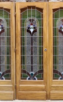 Antike Zimmertüren mit Glas Art Deco 