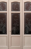 Antike Musselinglas-Türen Jugendstil 